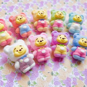 Honey Bear Fuzzy Character Bead 1pc - Image 5