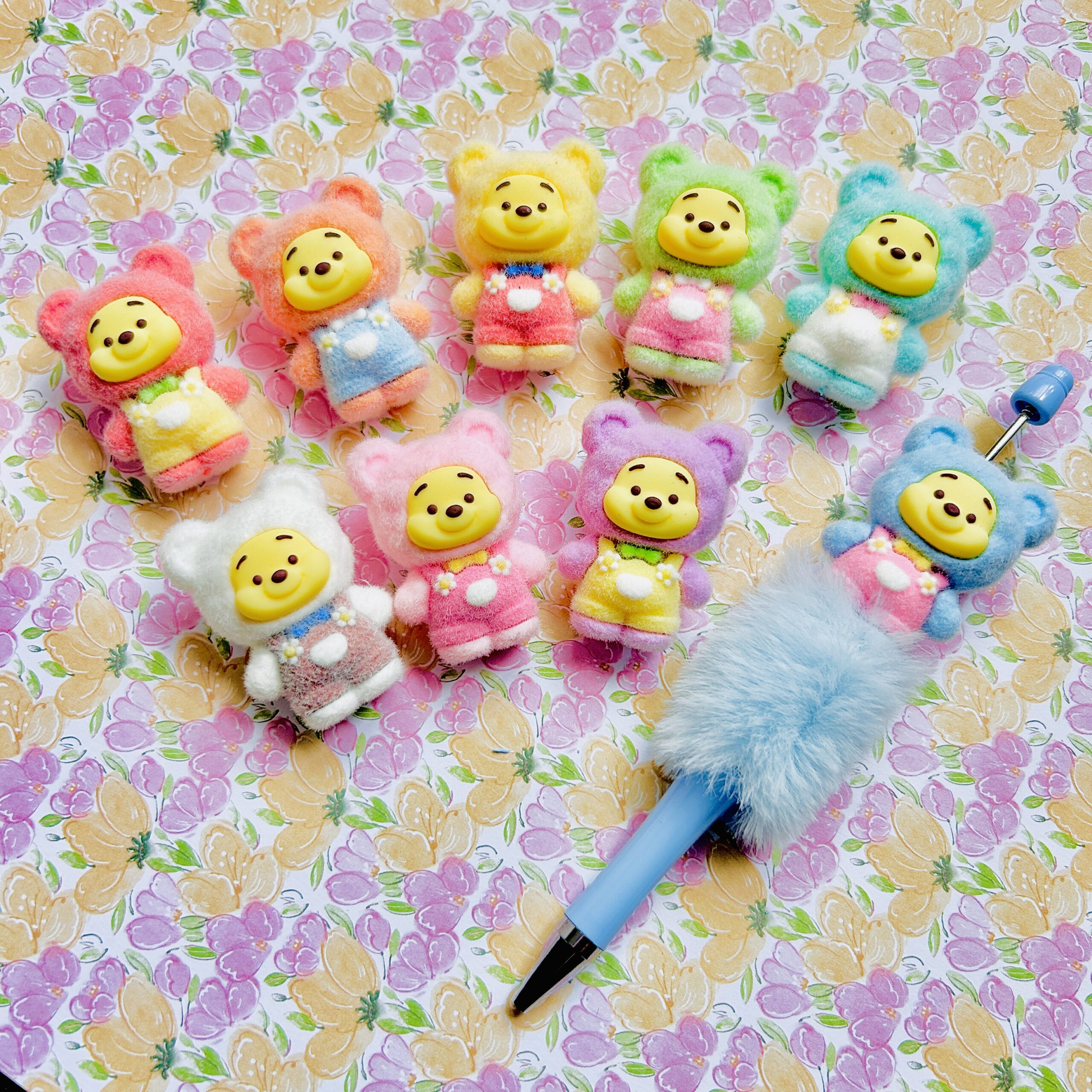 Honey Bear Fuzzy Character Bead 1pc - Image 2
