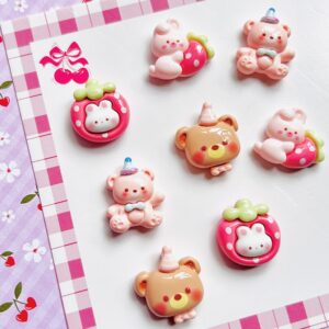 Cutie Flat Back Charms Set 8pc - Image 2