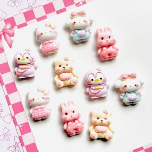 Animal Flat Back Charms Set 10pc - Image 2